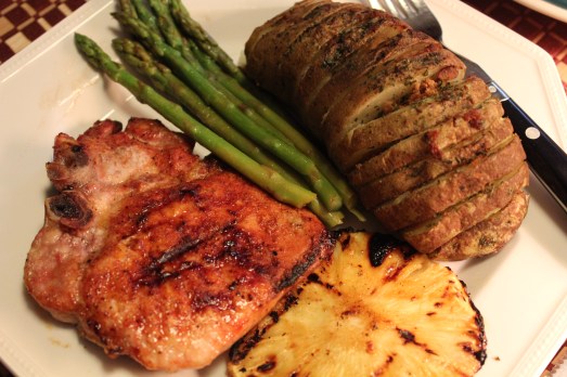 Hasselbach potatoes and asparagus completed the meal.