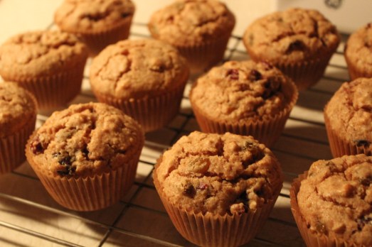 Rum Raisin Muffins after baking