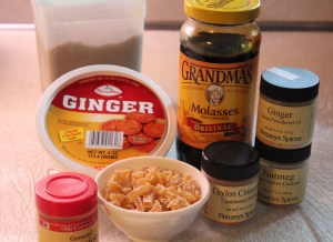 Molasses, spices and ginger are the essentials for these cookies.