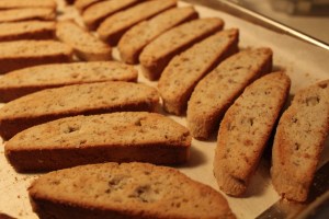 Lay slices flat and bake again, turning over once until crisp.