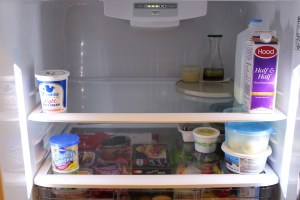 Inside upper section.