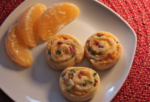 Bacon Cheddar Pinwheels.