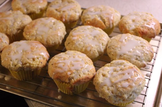 Drizzle lemon icing over cooled muffins.