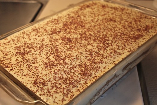 Tiramisu, an elegant dessert.