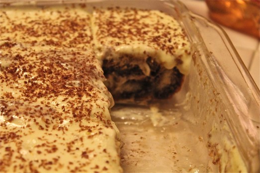 Cut into squares and remove with a spatula.