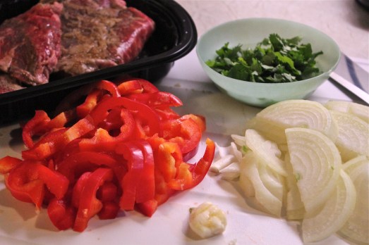 Have all ingredients cut up and ready to cook.