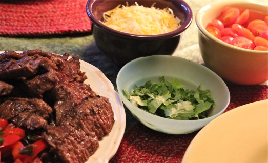 Additional garnishes at the table.