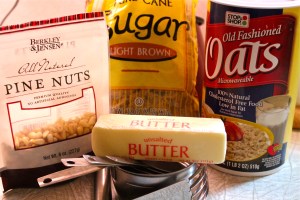 Make the crumb topping from these ingredients.