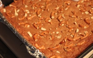 After baking, just out of the oven.