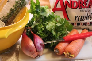 Getting all the ingredients ready.