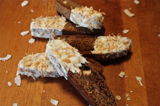 Coffee Macadamia Nut Biscotti