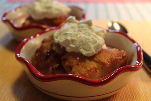 Peach Enchiladas, an easy, delectable dessert.