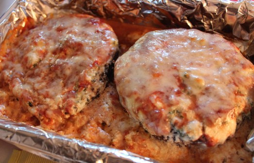 Lasagna-stuffed portabellos.