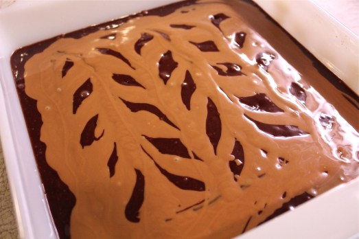 Biscoff-swirl Brownies