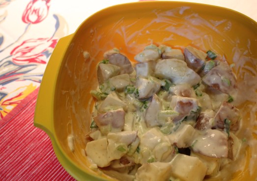 Mix all together and allow to chill a while before eating.