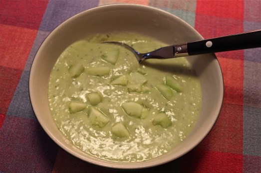 Chilled Cucumber and Avocado Soup