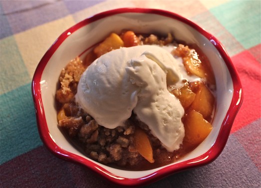 Grilled Peach Cobbler