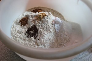 Mix together all the dry ingredients.