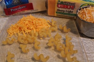 Squiggily pasta and three cheeses become a super mac and cheese dinner.