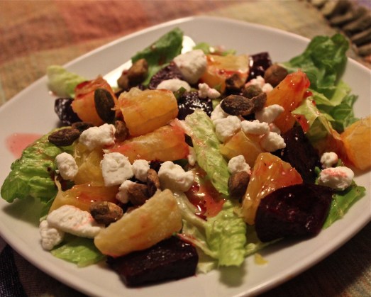 Beet and Orange salad with Goat Cheese