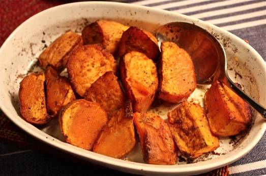 Old Bay Roasted Sweet Potatoes