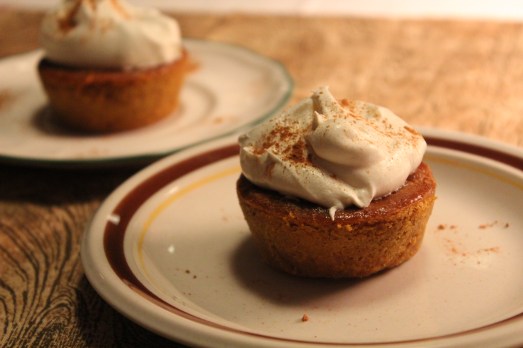 Top with whipped cream and a sprinkle of pie spice.
