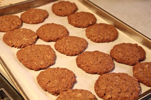 After baking, browned but not crispy.