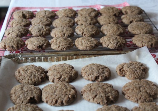 Cooling after baking.