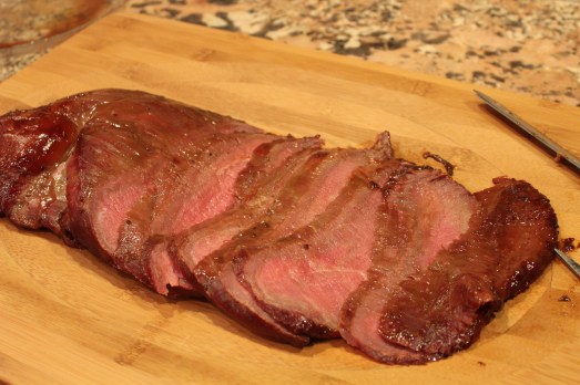 Perfectly cooked at medium rare.