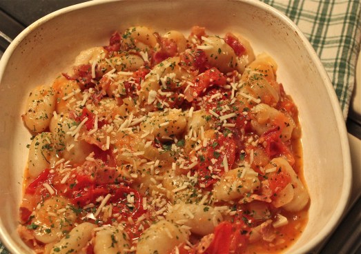 Sprinkle with parsley and grated Parmesan cheese before serving.