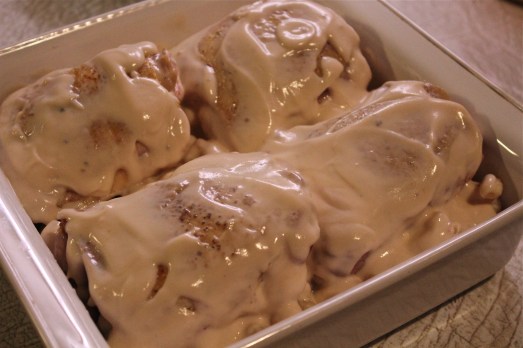 Pour remaining sauce over the top.