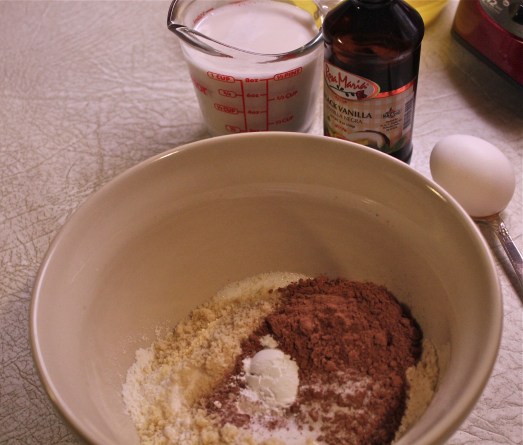 Mix together dry ingredients.