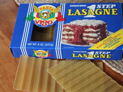 No-boil noodles, easy to handle, easy to use.