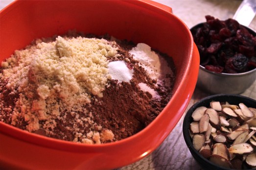 Mix dry ingredients together.