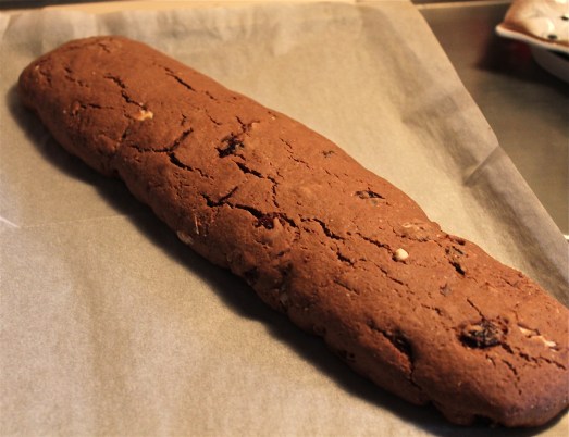 The log, after baking.