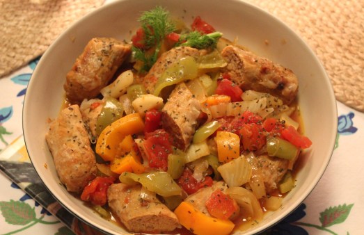  Turkey Sausage with Peppers
