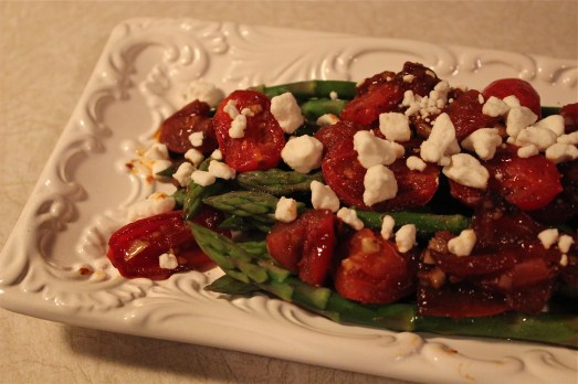 Asparagus with Balsamic Tomatoes 