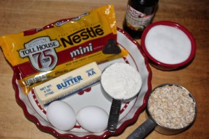 I preferred using mini chocolate chips in this pie.