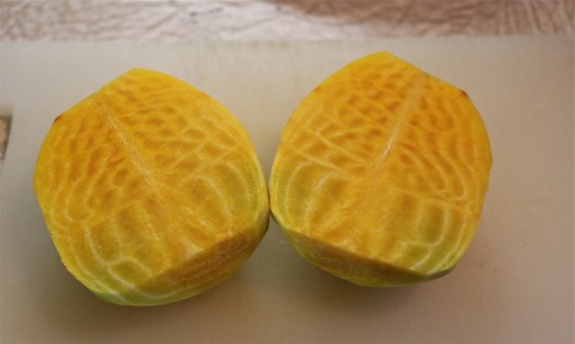 Isn't this an interesting pattern in the beet?