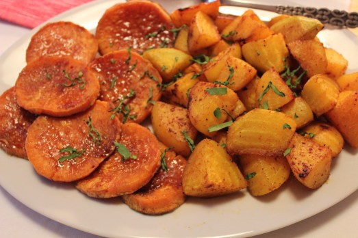 Spicy Roasted Root Vegetables
