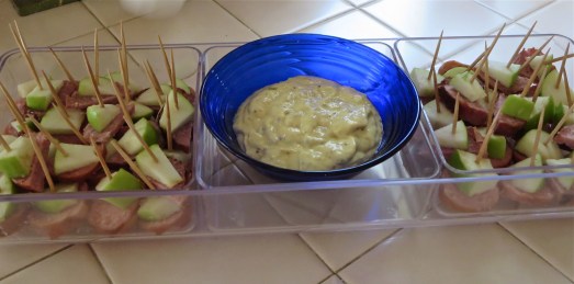 Kielbasa-Apple Skewers