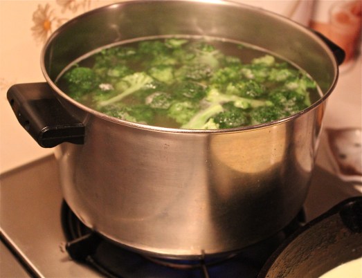 Add broccoli to end of pasta cooking time.