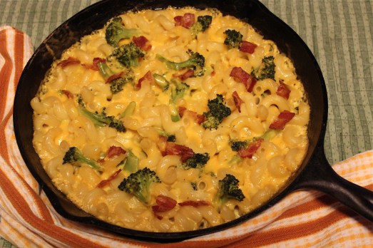 Broccoli Mac and Cheese with Bacon