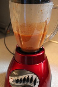 Once blended you will have about 2 cups of sauce.