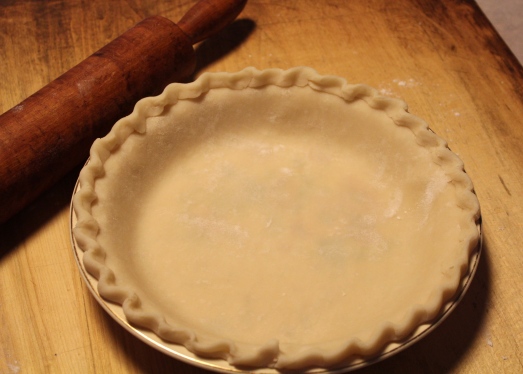 Prepare pie shell for single crust pie.