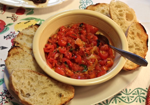 Roast Tomato Bruschetta 