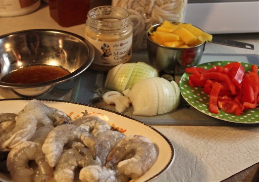 Slice, chop, measure and mix before starting to cook.