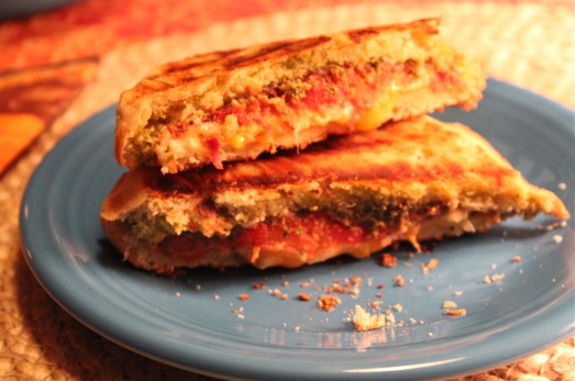 Tomato-Pesto Grilled Cheese.