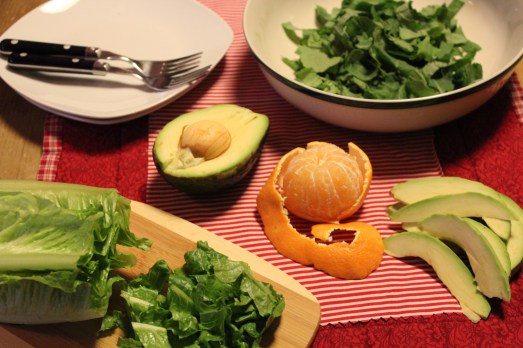 Cut up the greens nice and fine.