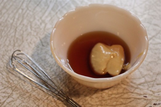 Whisk together the honey and mustard.